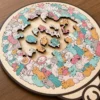 Cat Shaped Wooden Jigsaw Puzzle for Adult, 135 Pcs Wood Puzzle with Frame
